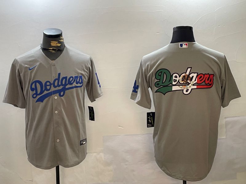 Men Los Angeles Dodgers Blank Grey Game 2024 Nike MLB Jersey style 12163->los angeles dodgers->MLB Jersey